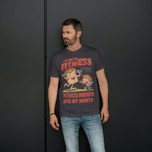 T-shirt En Tri-matière Je suis dans Fitness Fit'ness Burrito dans ma bouc