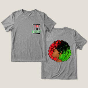 T-shirt En Tri-matière Je suis drapeau panafricain histoire noire afro fe