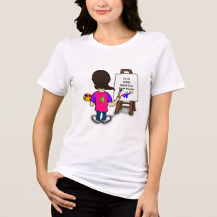 T-shirt En Tri-matière Je suis un artiste d'illustration colorée