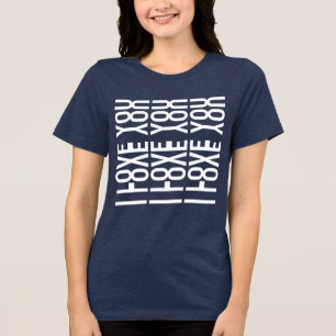 T-shirt En Tri-matière JE T'AIME - Message d'amour caché