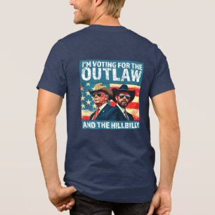 T-shirt En Tri-matière Je Vote Pour L'Outlaw Et Le Hillbilly Trump
