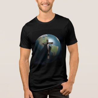 T-SHIRT  EN TRI-MATIÈRE JÉSUS SAUVE