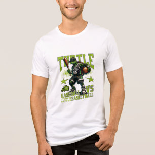 T-shirt En Tri-matière jeu de basket-ball de tortue