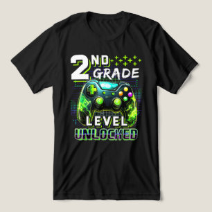 T-shirt En Tri-matière Jeu Vidéo Déverrouillé De 2E Année À L'École