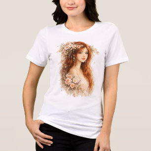 T-shirt En Tri-matière Jeune fille à la rose sauvage