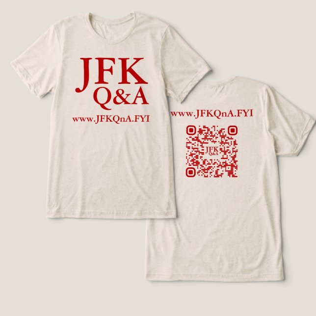 T-SHIRT  EN TRI-MATIÈRE JFK Q&A TRIM SHIRT (Design Recto & Verso)