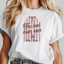 Joli Arc Rose Et Blanc Meilleure Maman Bébé Nom