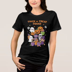 T-shirt En Tri-matière Joli Halloween Cartoon Candy Buckets   Kawaii Tric