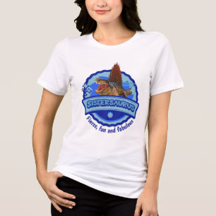T-shirt En Tri-matière Jolie conception amusante de sœur Dino Sistersauru