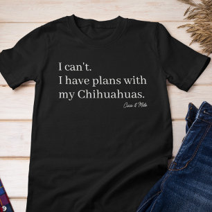 T-shirt En Tri-matière Jolis projets avec ma maman chihuahua personnalisé