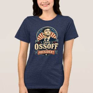 T-shirt En Tri-matière Jon Ossoff pour Président Politique Vintage 