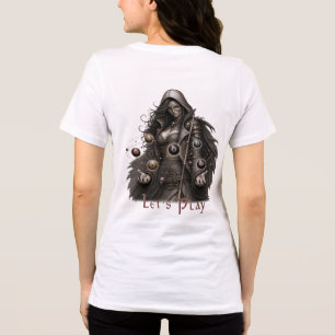 T-shirt En Tri-matière Joueuse de billard mystique féminine