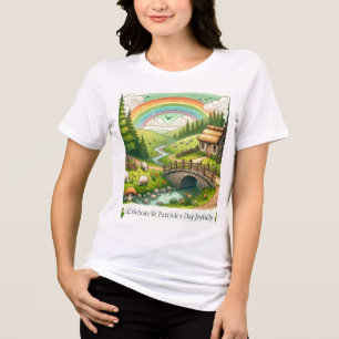 T-SHIRT EN TRI-MATIÈRE JOUR DE ST.PATRICK