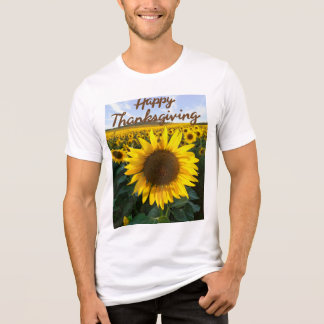 T-SHIRT EN TRI-MATIÈRE JOUR DE THANKSGIVING HEUREUX