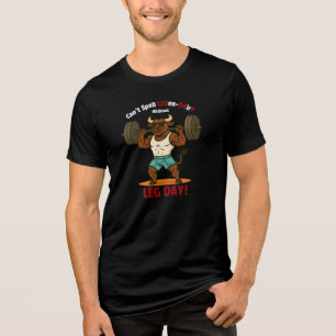 T-shirt En Tri-matière Jour des jambes légendaire - Entraînement de squat