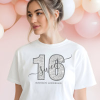 Joyeux Anniversaire Sweet 16 écriture Paillettes A