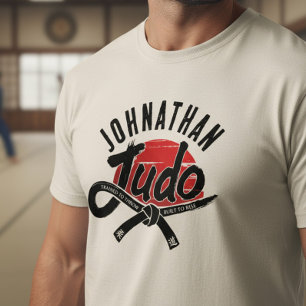 T-shirt En Tri-matière Judo - Ceinture Noire - Soleil Levant