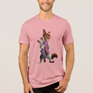 T-shirt En Tri-matière Judy et Nick Meilleurs Amis