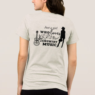 T-shirt En Tri-matière Juste une fille qui aime la musique country
