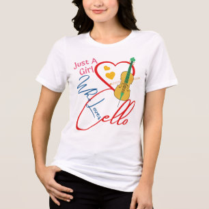 T-shirt En Tri-matière Juste une fille qui aime le violoncelle, amoureux