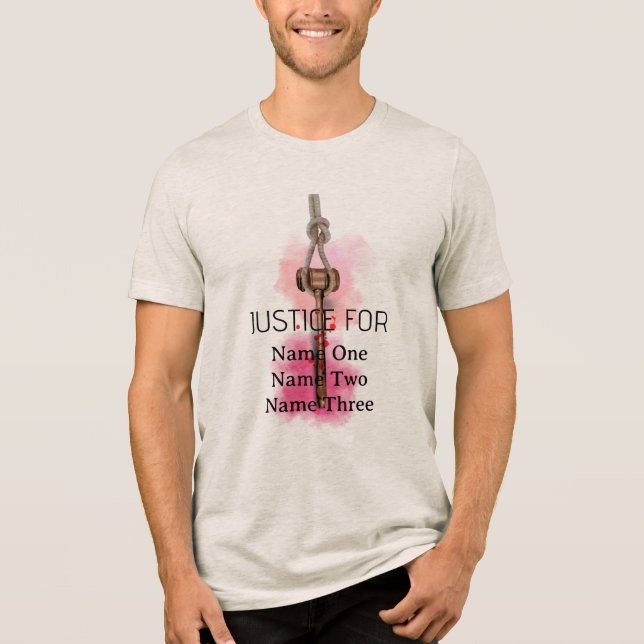 T-shirt En Tri-matière Justice pour tous (Recto)