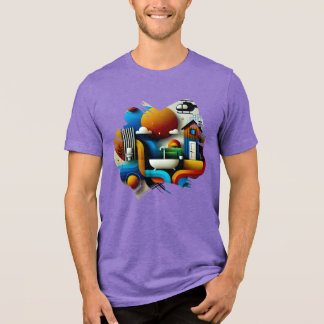 T-shirt En Tri-matière Kaleidoscope Vision - Motif Abstrait psychédélique