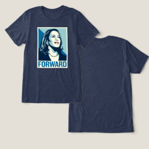 T-SHIRT  EN TRI-MATIÈRE KAMALA HARRIS EN AVANT