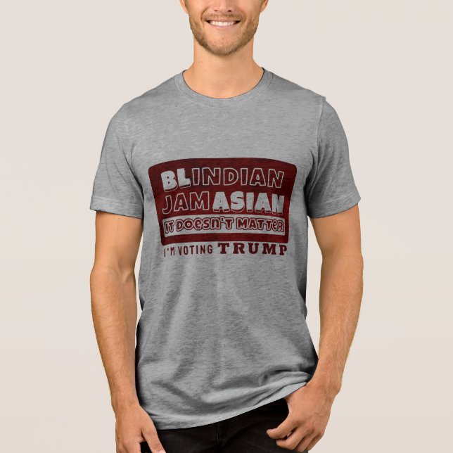 T-shirt En Tri-matière Kamala Noir Indien Jamaïcain asiatique (Recto)