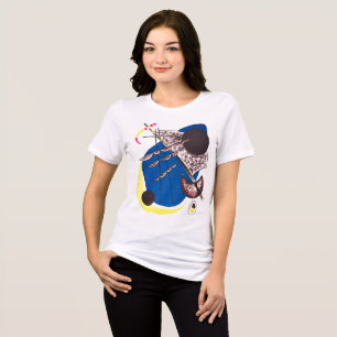 T-shirt En Tri-matière Kandinsky Bleu Abstrait - Beaux-Arts