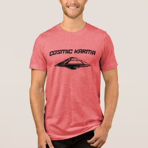 T-shirt En Tri-matière Karma cosmique (Feu Rouge & Noir)