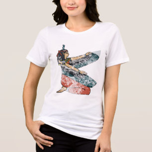 T-shirt En Tri-matière La déesse égyptienne Maat déesse ailée femme au po