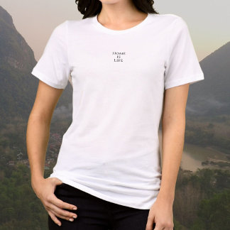 T-shirt En Tri-matière La maison est la vie, purement minimaliste