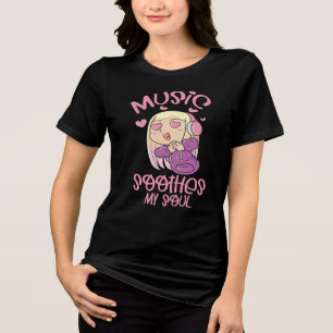 T-shirt En Tri-matière La musique apaise mon âme, amoureux de musique