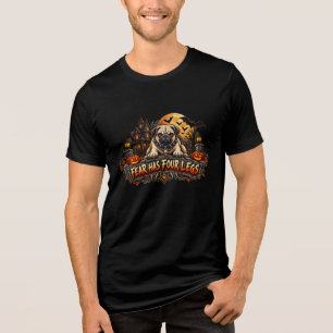 T-shirt En Tri-matière La peur a quatre pattes Pug Halloween Horreur Chie
