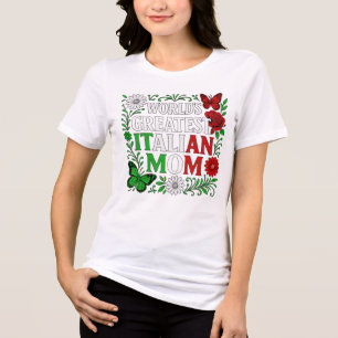 T-shirt En Tri-matière La plus grande maman italienne du monde