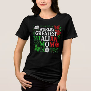 T-shirt En Tri-matière La plus grande maman italienne du monde