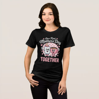 T-SHIRT EN TRI-MATIÈRE 'LA PREMIÈRE FÊTE DE NOTRE MÈRE ENSEMBLE'