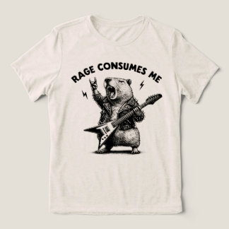 T-shirt En Tri-matière La Rage Me Consume Capybara Rock On