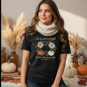 T-shirt En Tri-matière La récolte est abondante Retro Christian