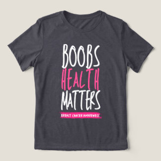 T-shirt En Tri-matière La santé des seins est importante Ruban rose pour