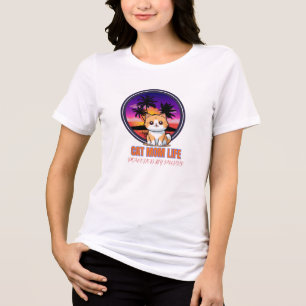 T-shirt En Tri-matière La vie de maman chat drôle
