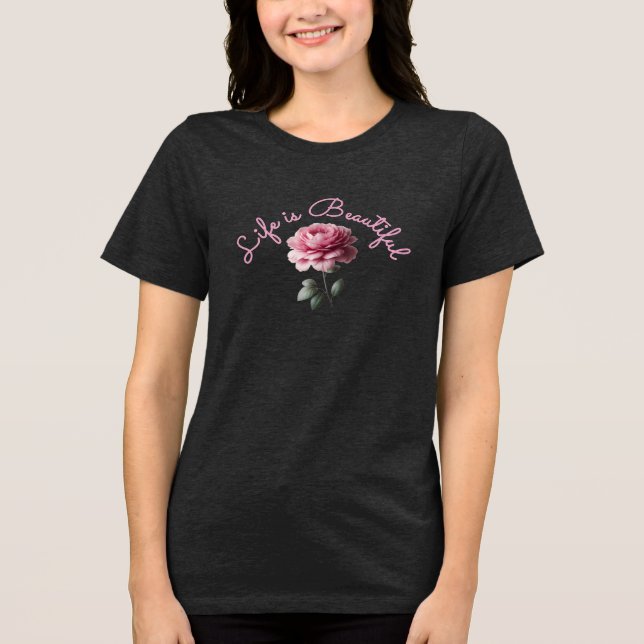 T-shirt En Tri-matière La vie est belle (Recto)