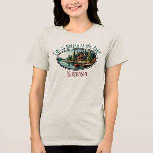T-shirt En Tri-matière La vie est meilleure au lac