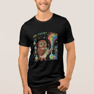 T-shirt En Tri-matière  Laboratoire de chimie ludique pour hibou mignon  