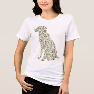 T-shirt En Tri-matière Labrador Retriever Fleur Sauvage Maman Chien Botan
