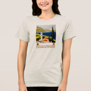 T-shirt En Tri-matière Lacs italiens Voyage vintage Italie