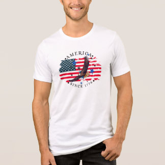 T-shirt En Tri-matière L'Amérique depuis 1776 avec drapeau/aigle en vol/é