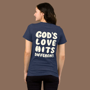 T-shirt En Tri-matière L'amour de Dieu frappe différemment, foi chrétienn