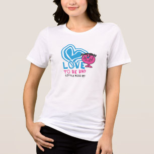 T-shirt En Tri-matière L'amour pour être mauvais Coeur déformé