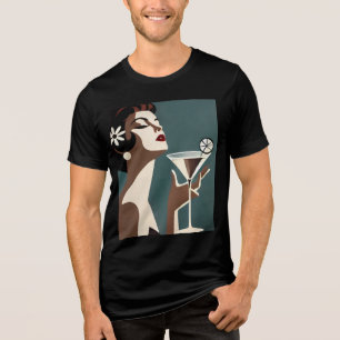 T-shirt En Tri-matière L'art moderne du milieu du siècle La DIva Martini